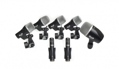 7-piece Drum Microphone Pack - three D29, two C9, one D19, one D10