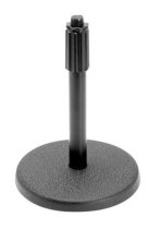 Desk Stand, 9-13” Adjustable Matte Black Stem with 6” Matte Black Base, 3lbs